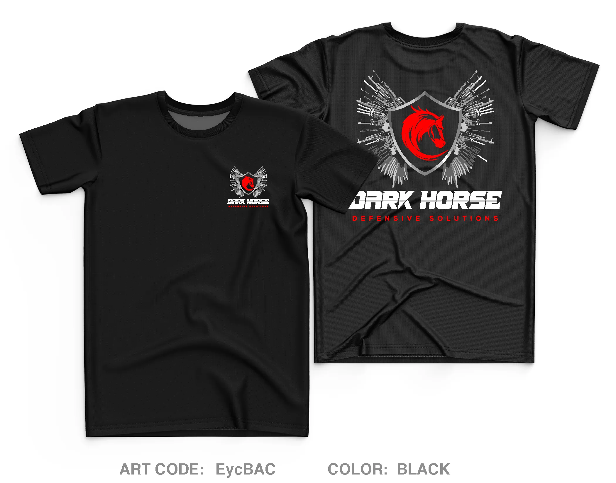 Dark Horse Defensive Solutions Core Men's SS Performance Tee - EycBAC