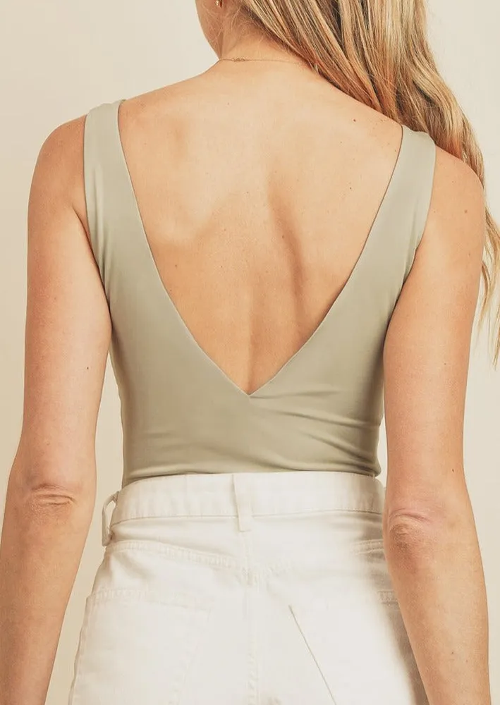 Deep V-Neck Bodysuit