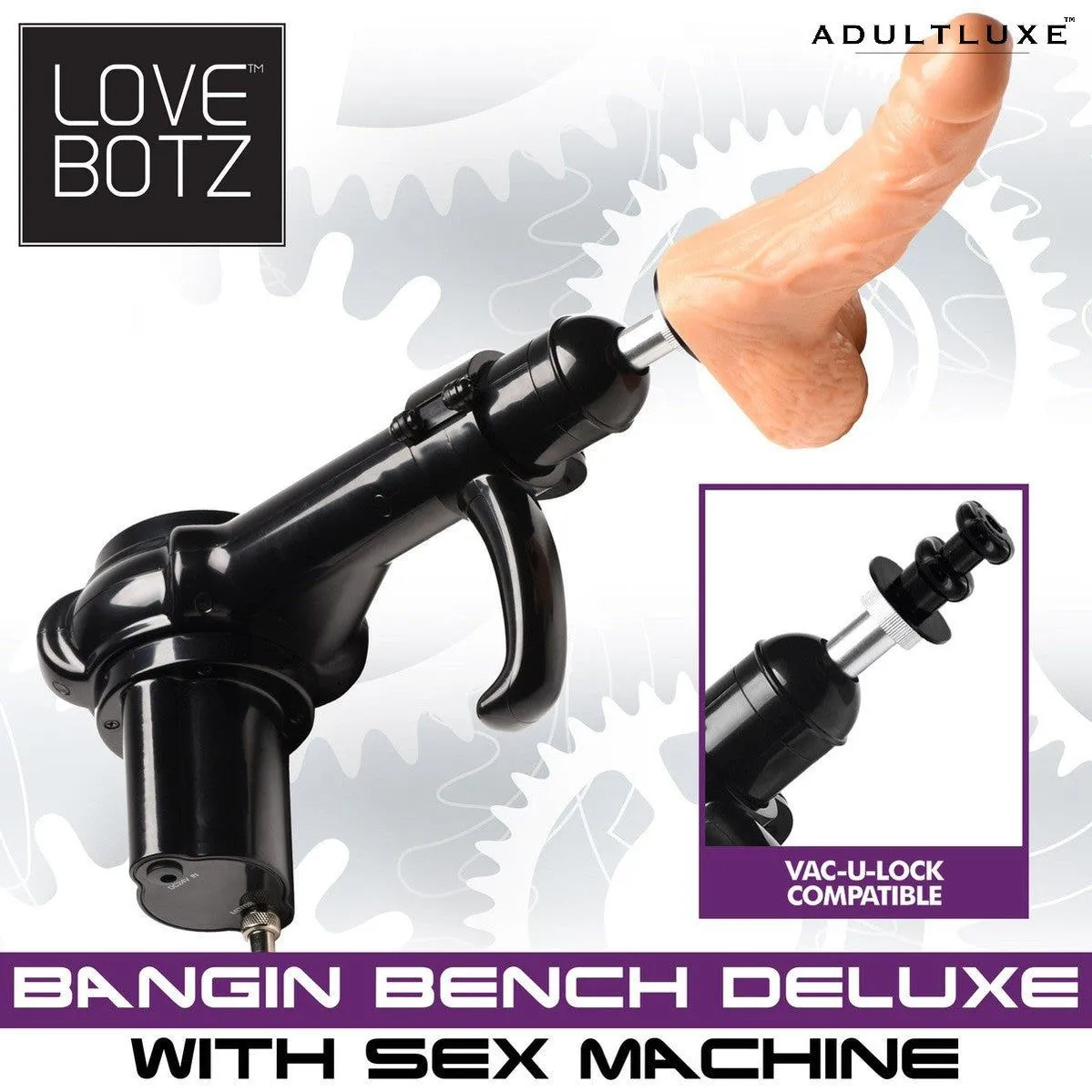 Deluxe Bangin Bench With Removable Handheld Sex Machine