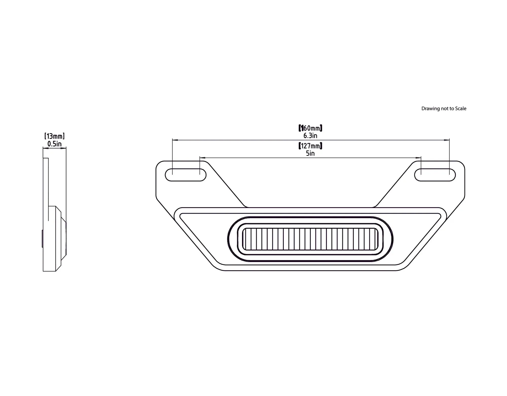 Denali B6 LED Brake Light Kit with License  Mount