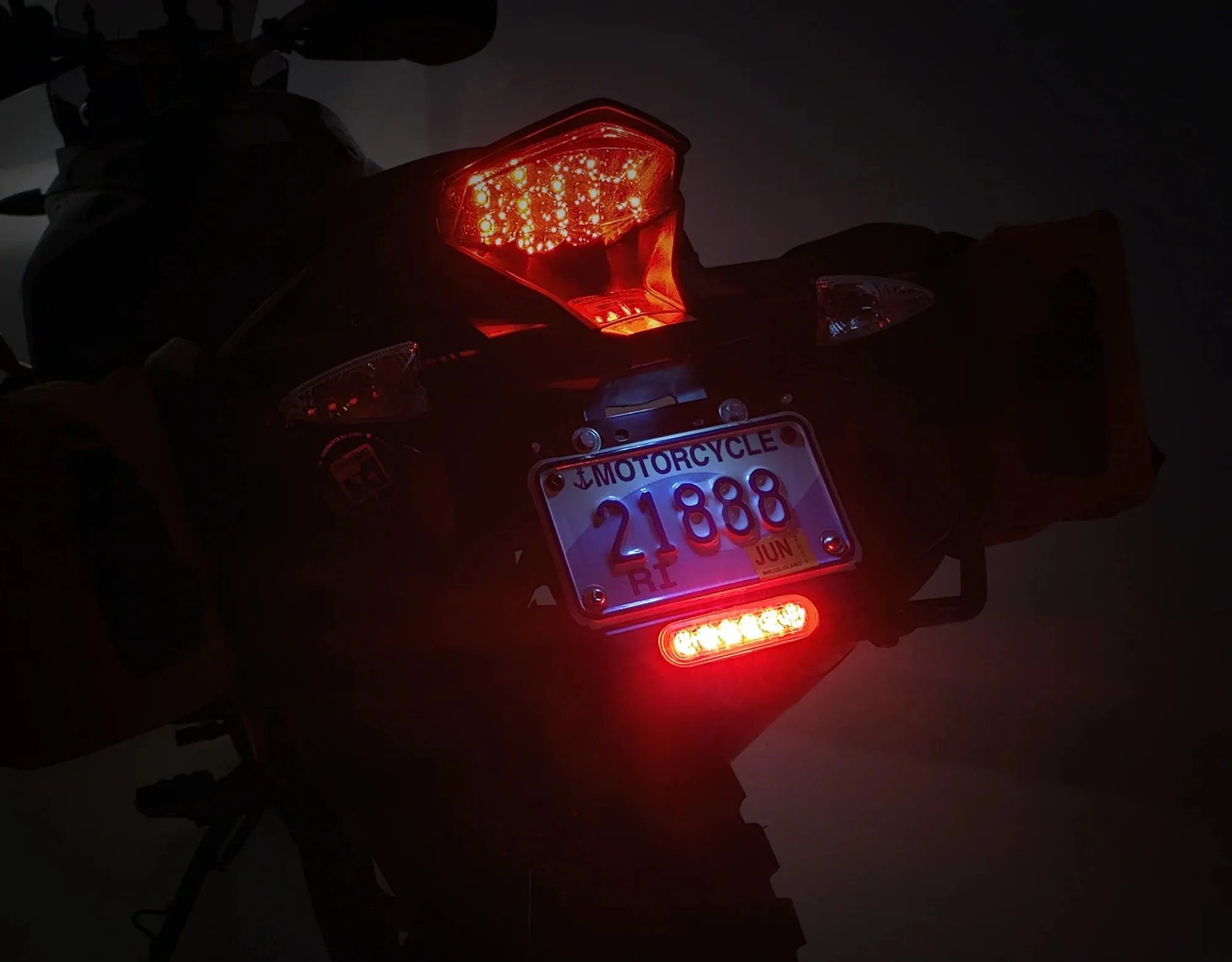 Denali B6 LED Brake Light Kit with License  Mount