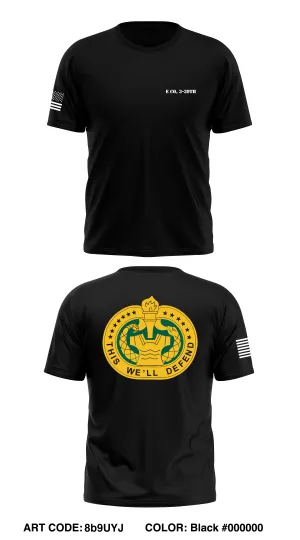 E Co, 3-39th Store 1 Core Men's SS Performance Tee - 8b9UYJ
