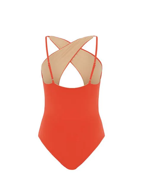 EVARAE | Clio One Piece Swimsuit | Flame Scarlet