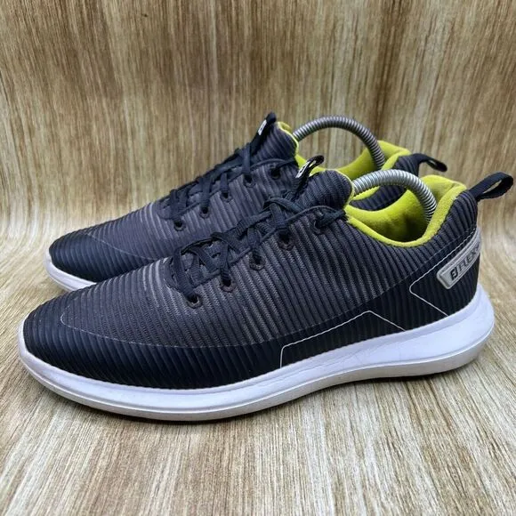 Footjoy Flex XP Golf Shoes Men's Size 9 M Black Soft Spikes Sneakers Shoes 56253