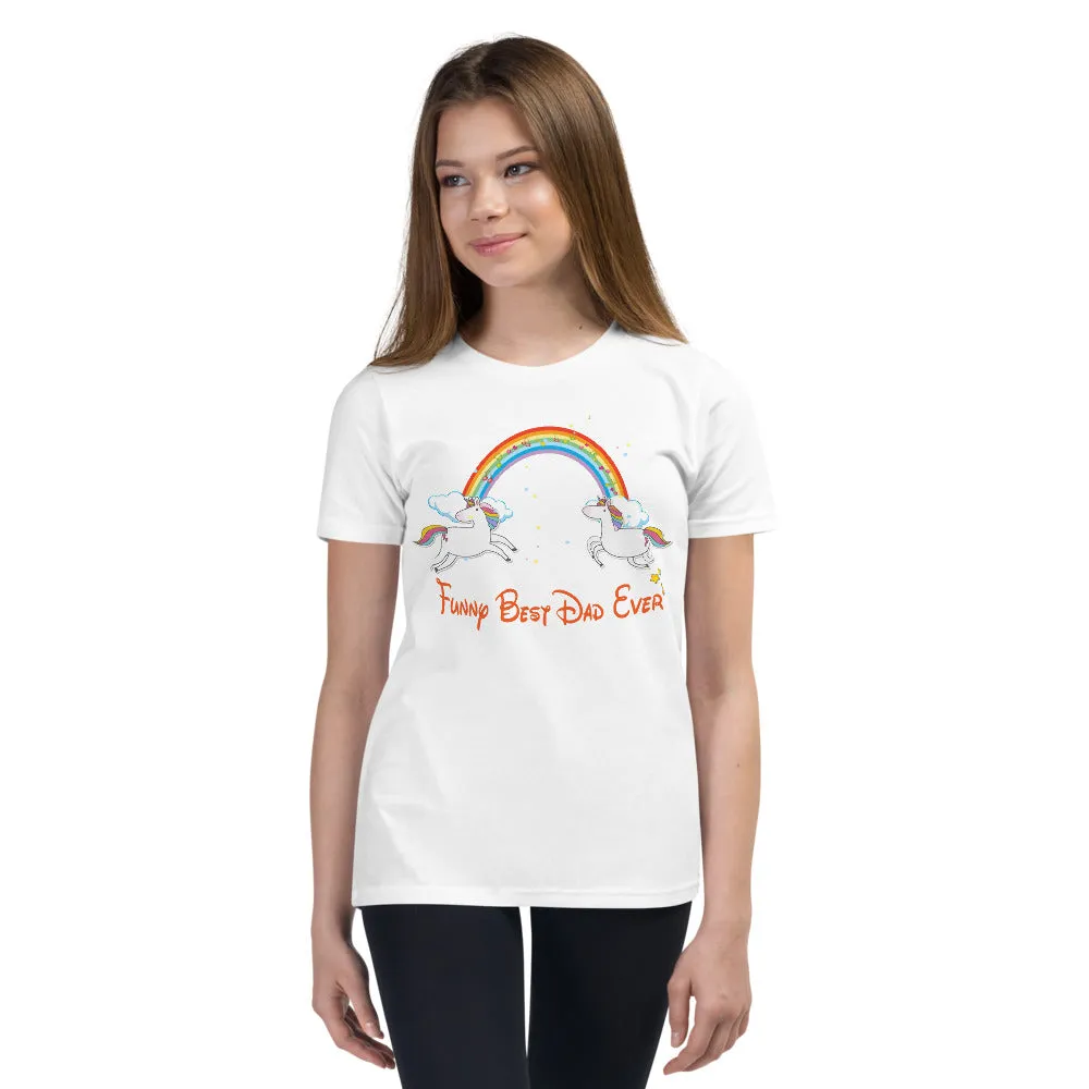 Funny best dad ever shirt for kids , unicorn t-shirt , unicorn sweetshirt