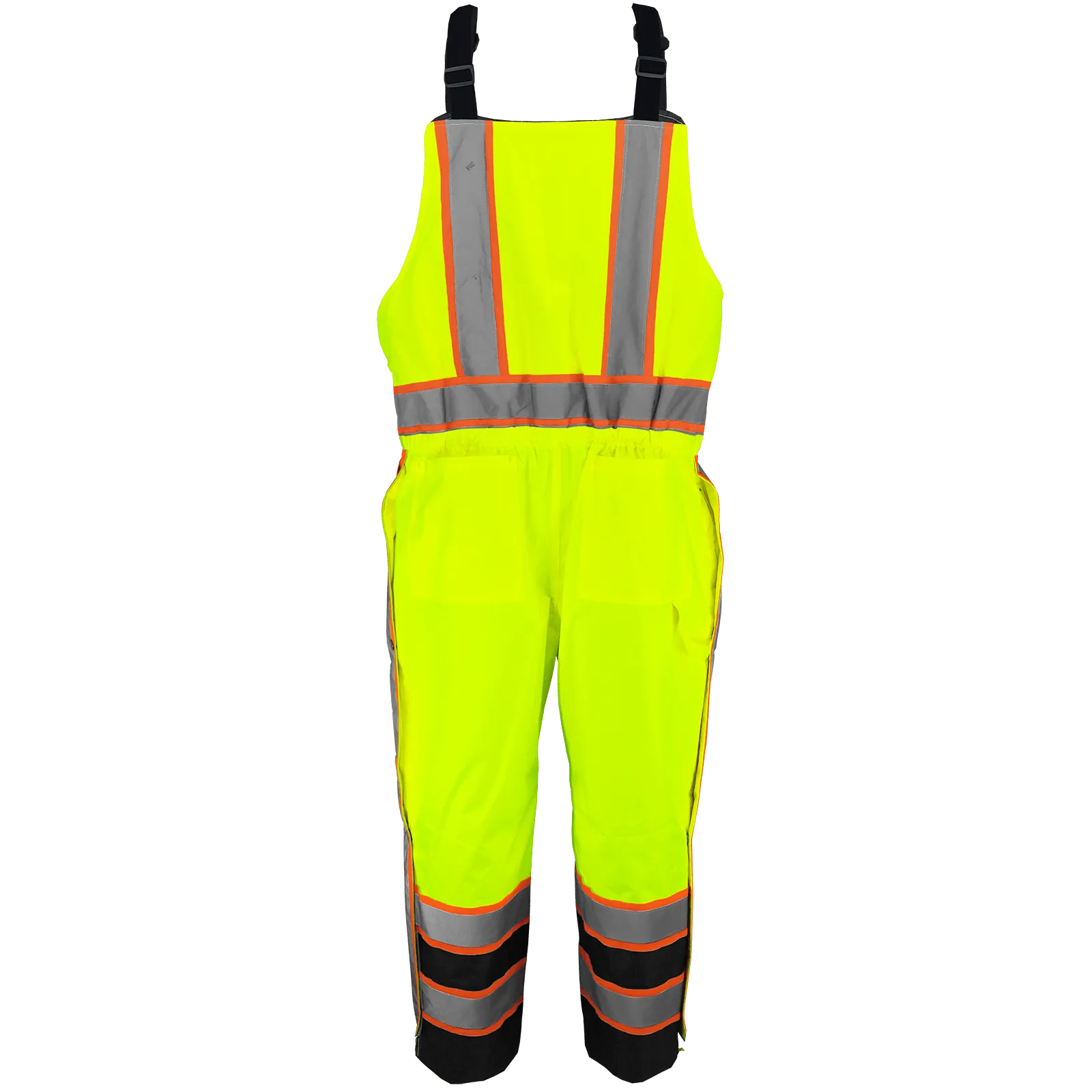 Global Glove & Safety GLO-700 FrogWear Hi Vis Insulated Winter Bibs, Class E