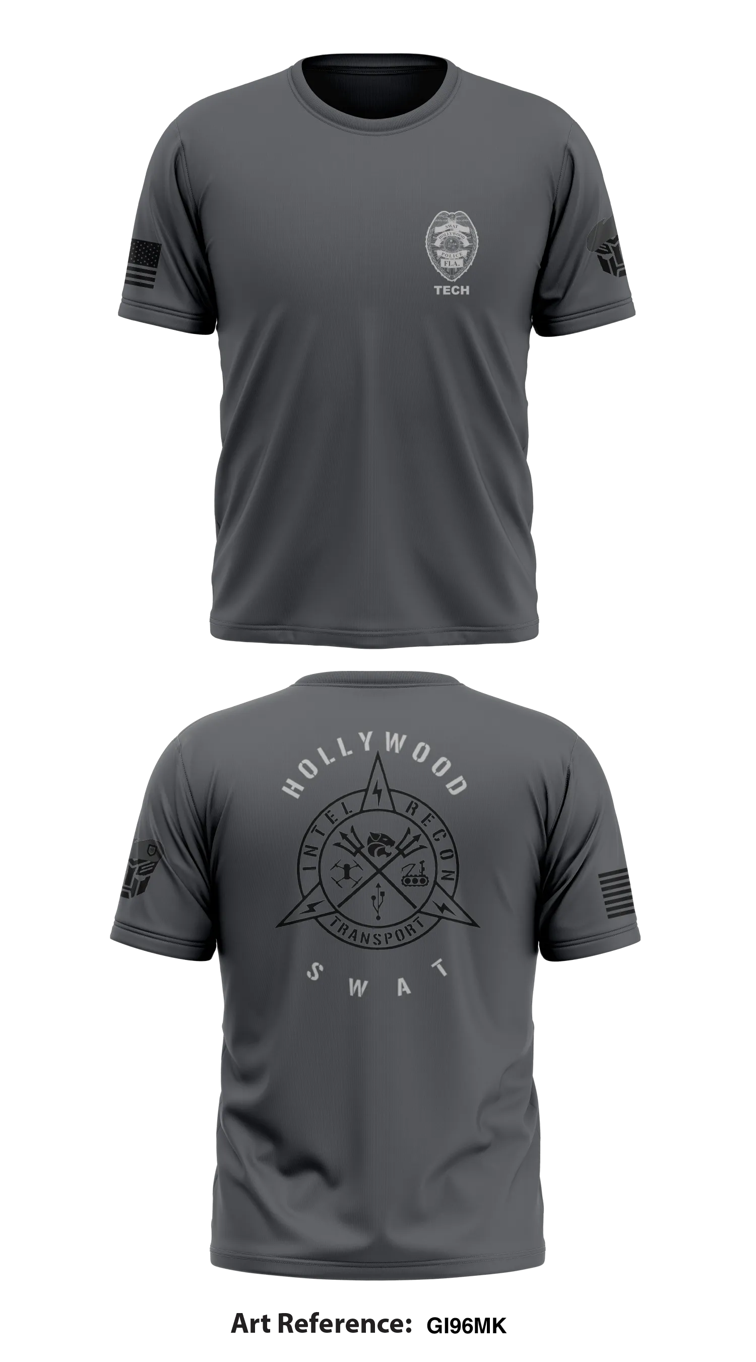 Hollywood police  Store 1 Core Men's SS Performance Tee - gI96mK