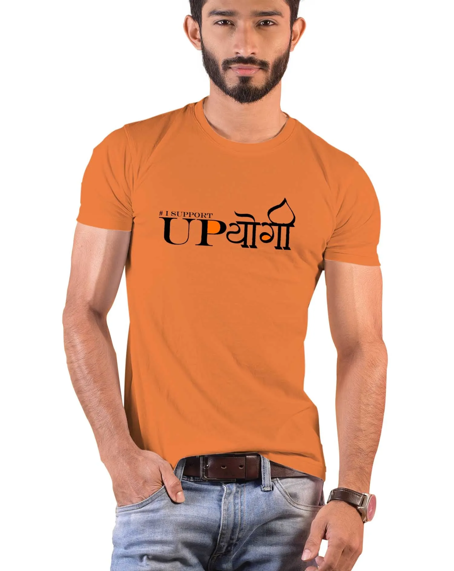 I support UPYogi, Sanskrit T-shirt