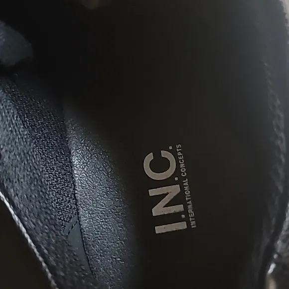 I.N.C. International Concepts Men's Ezra Clean Black Lace Up Sneakers, Size 8.5M
