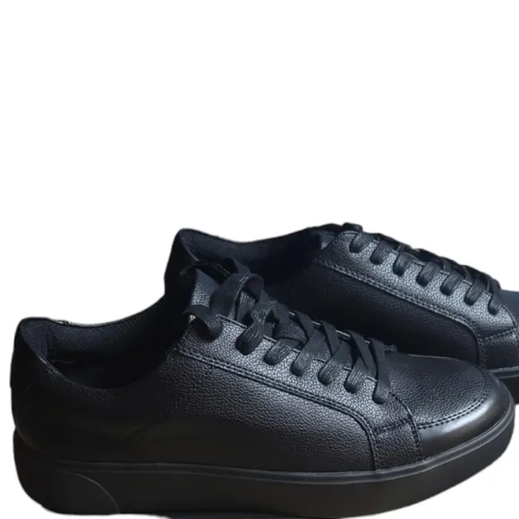 I.N.C. International Concepts Men's Ezra Clean Black Lace Up Sneakers, Size 8.5M