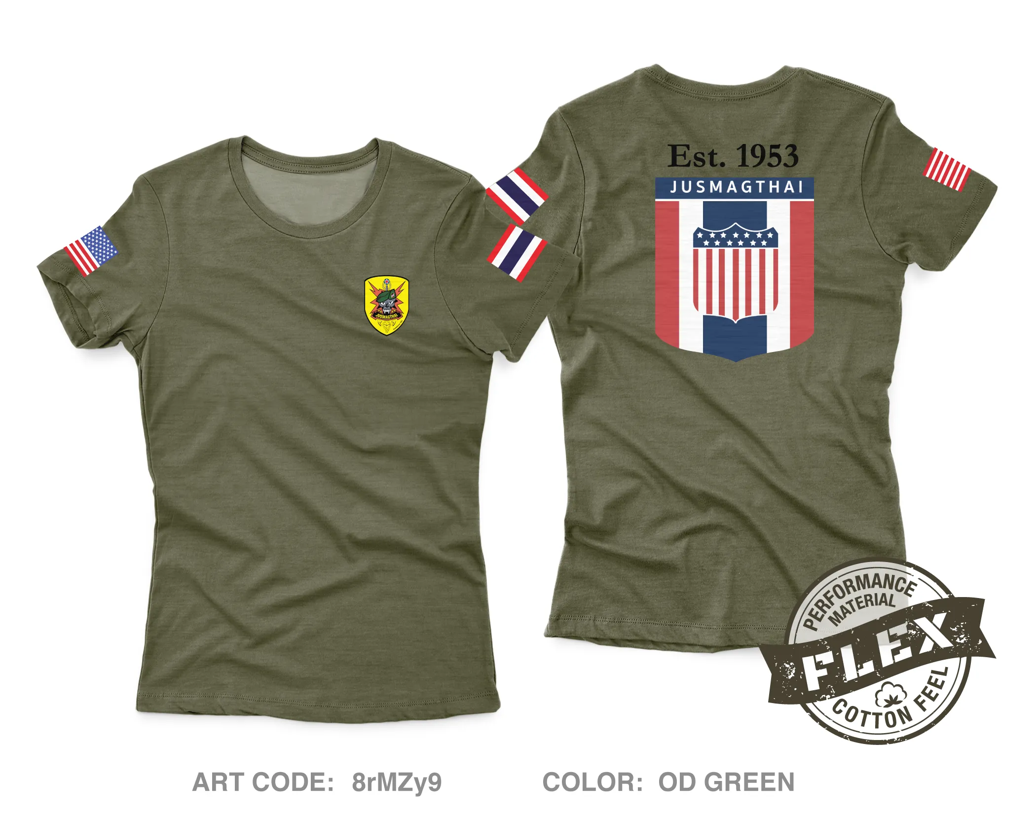 JUSMAGTHAI Women's SS Flex Performance Tee - 8rMZy9