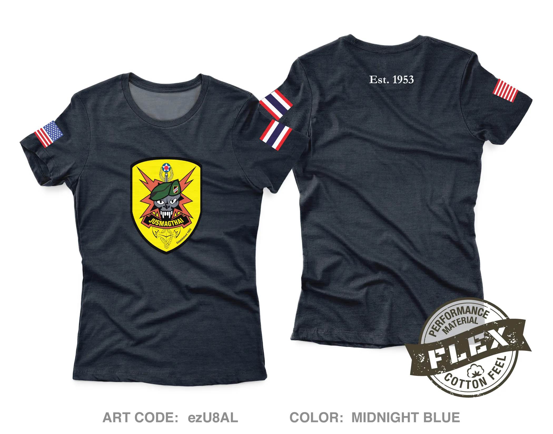 JUSMAGTHAI Women's SS Flex Performance Tee - ezU8AL