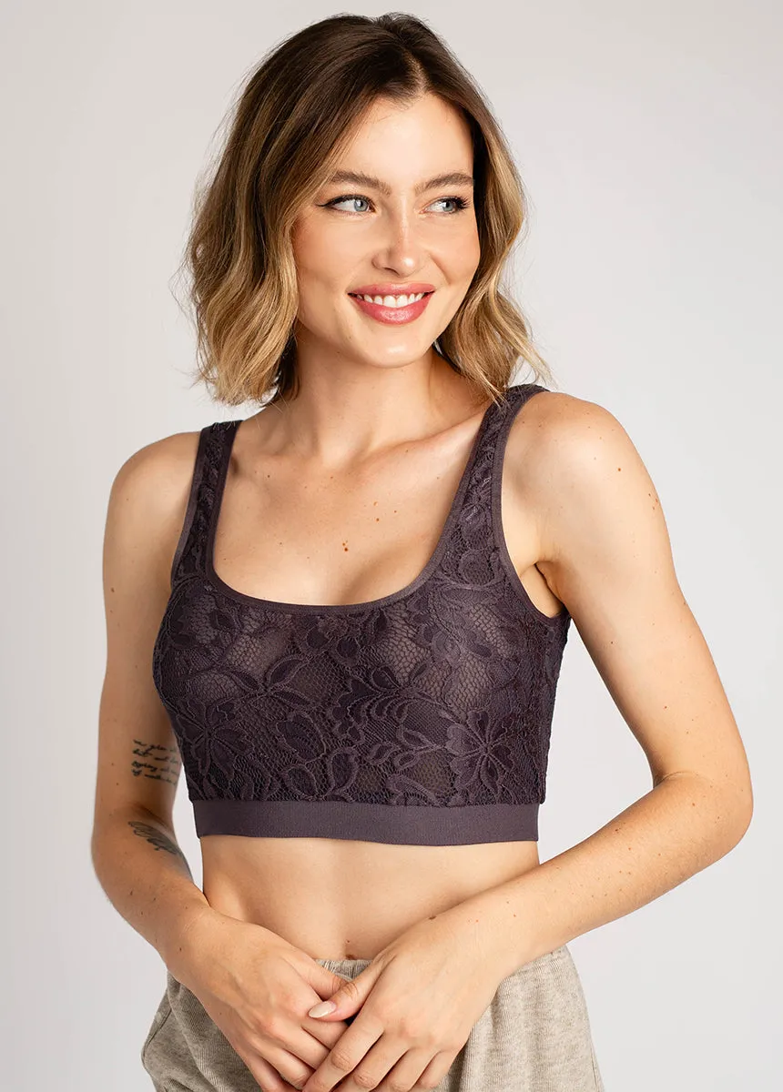 Kamryn Bralette in Charcoal