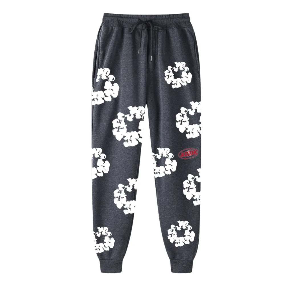 Kapok Print Drawstring Sweatpants
