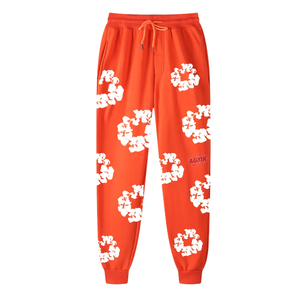 Kapok Print Drawstring Sweatpants