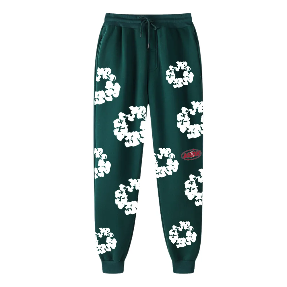 Kapok Print Drawstring Sweatpants