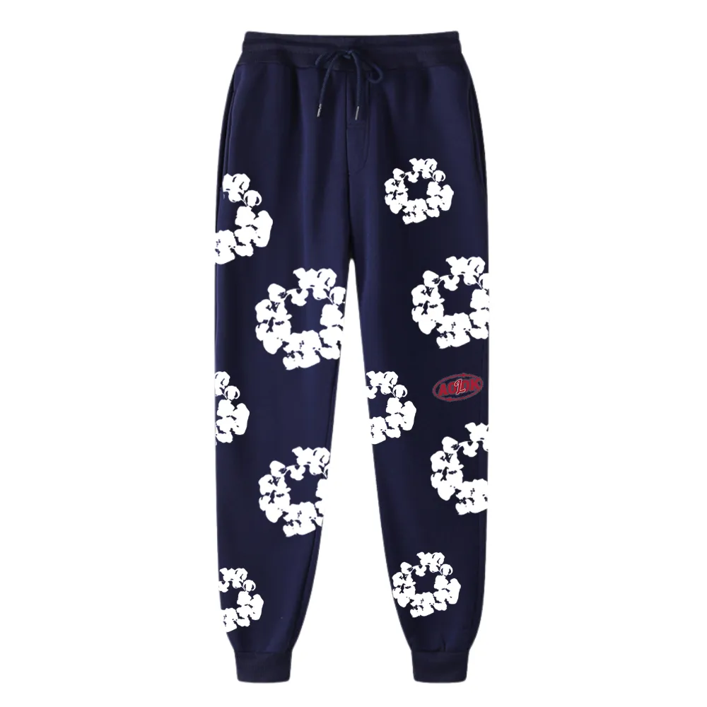 Kapok Print Drawstring Sweatpants