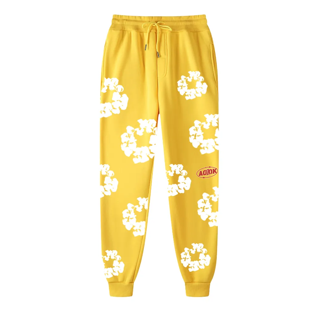 Kapok Print Drawstring Sweatpants