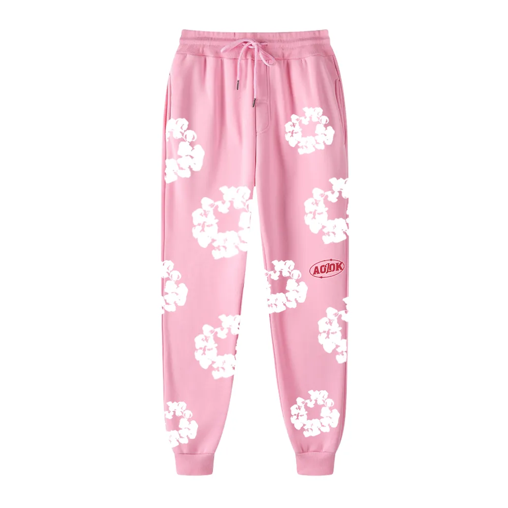 Kapok Print Drawstring Sweatpants