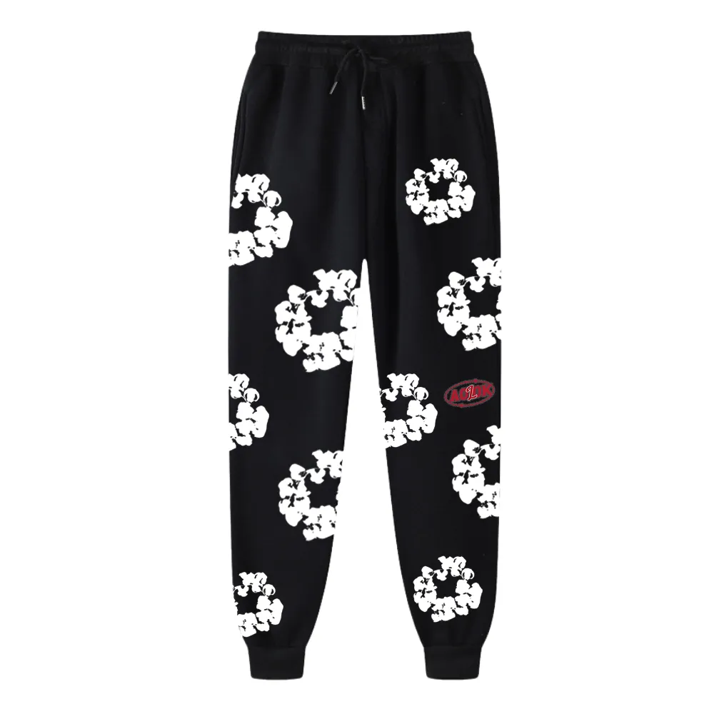 Kapok Print Drawstring Sweatpants