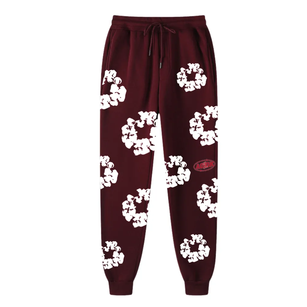 Kapok Print Drawstring Sweatpants