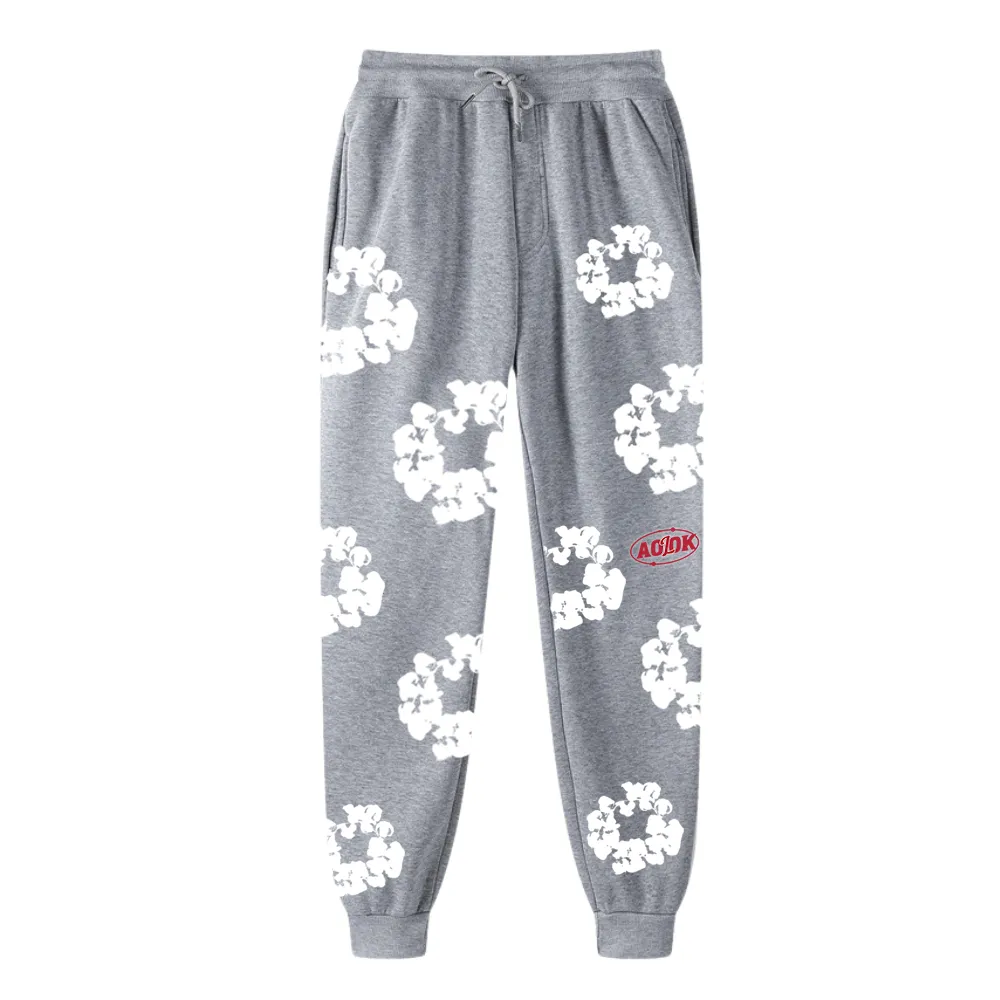 Kapok Print Drawstring Sweatpants