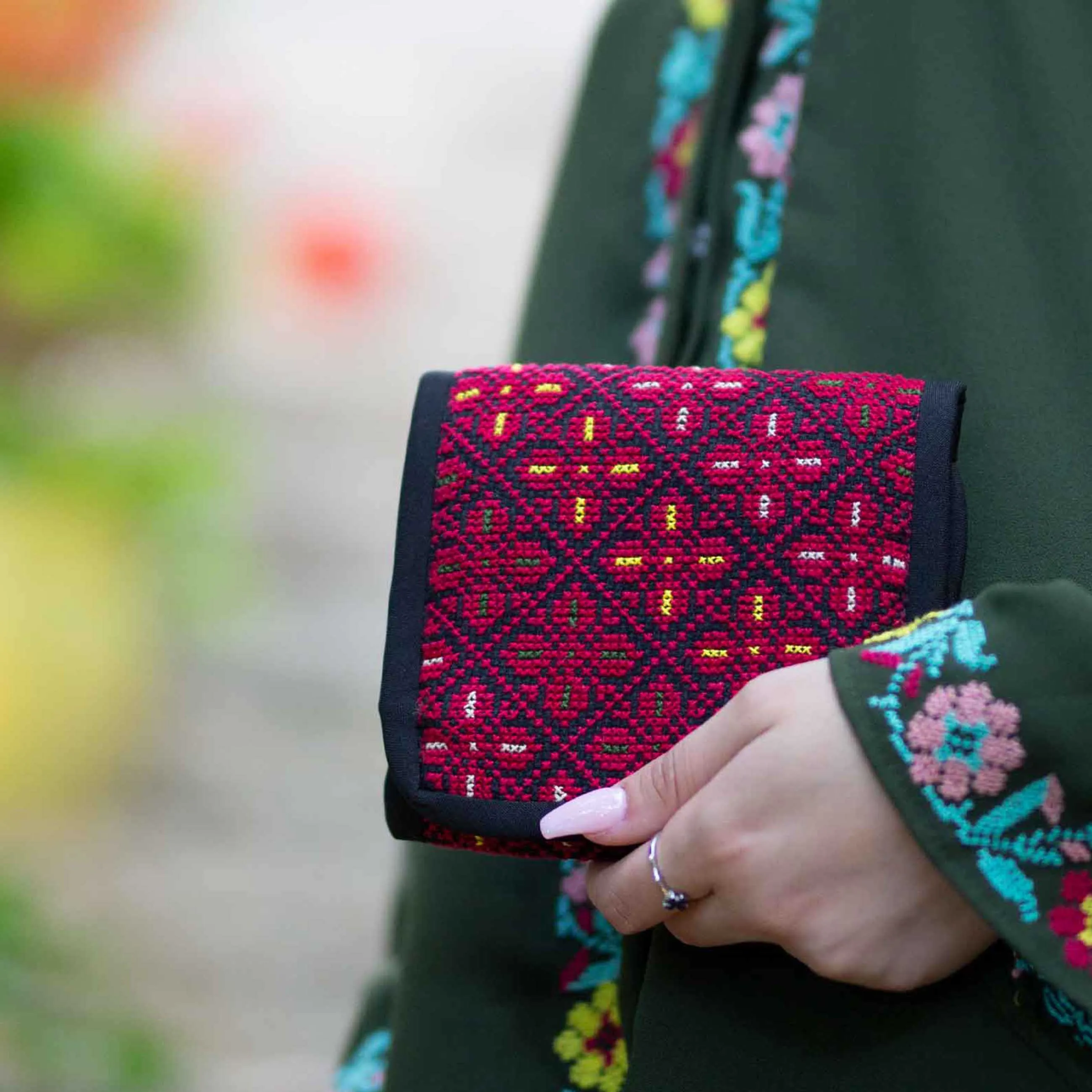 Kaya Makeup Embroidered Purse