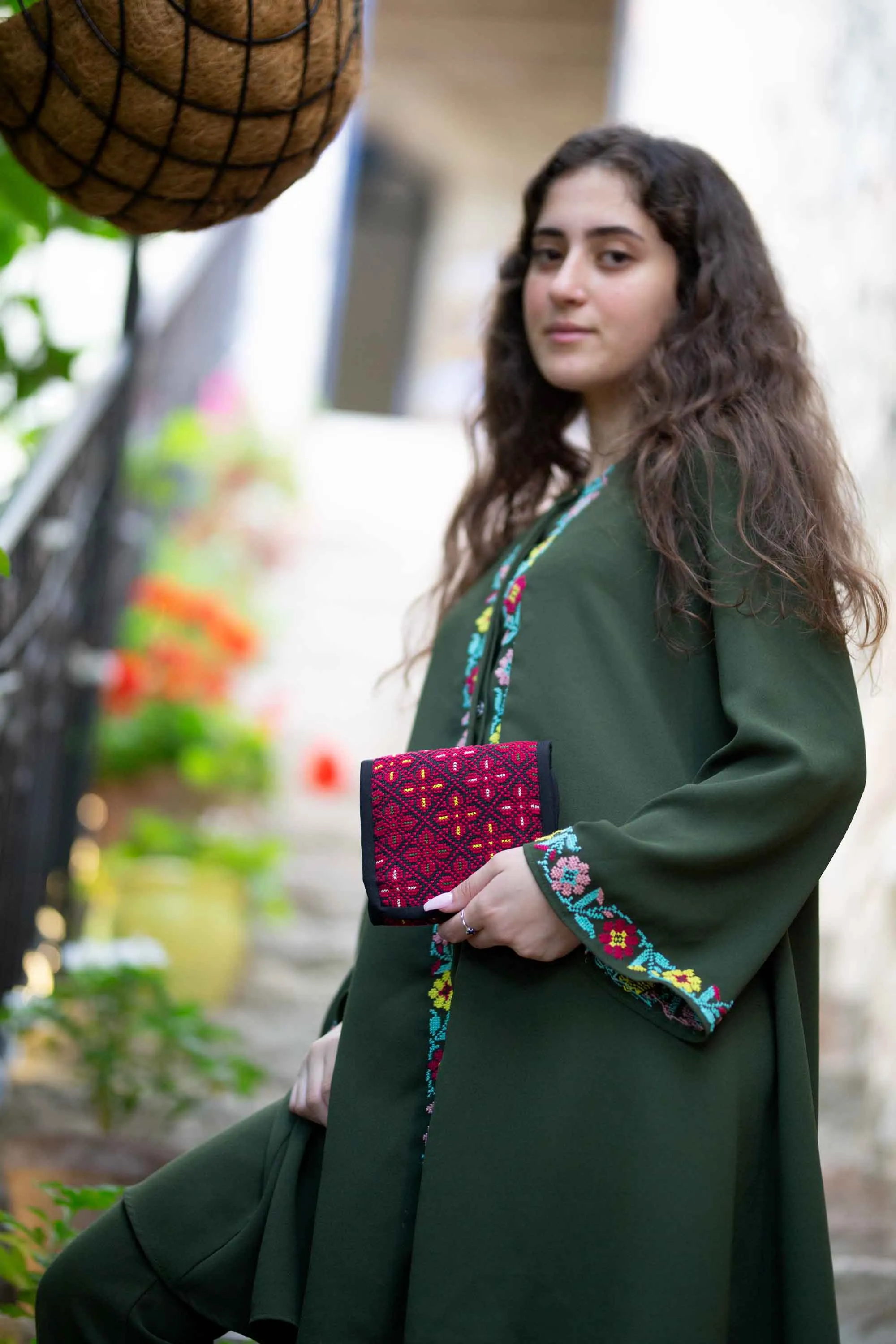 Kaya Makeup Embroidered Purse