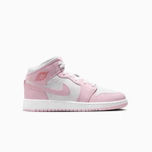Kid's Air Jordan 1 Mid "Pink Foam" Grade School