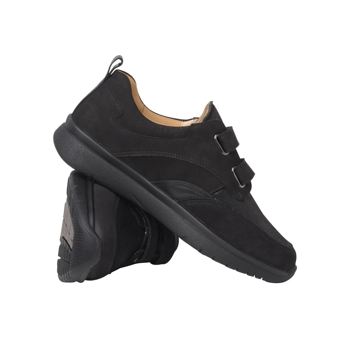 'Kira' women's very wide (K) strap shoe -Black