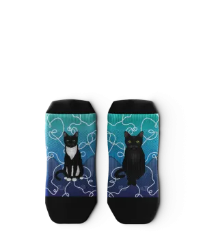 Kitten Around Ankle Socks