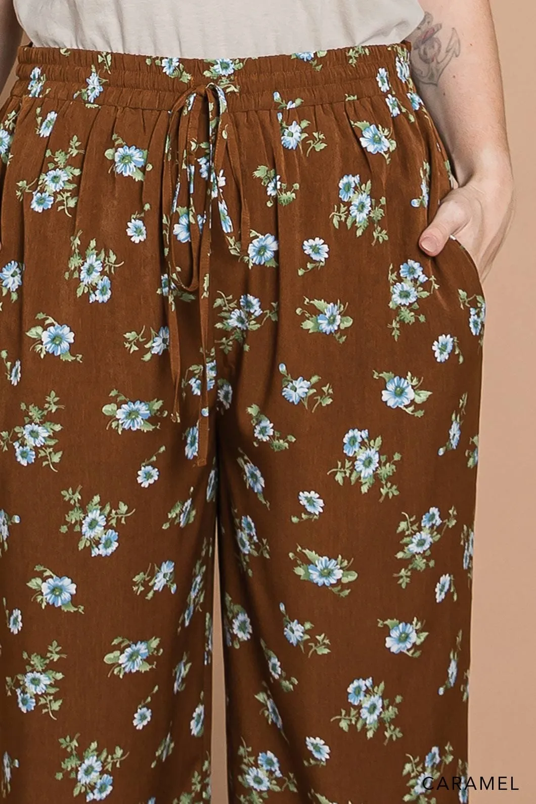 Kristen Floral Wide Leg Pants (2 colors)