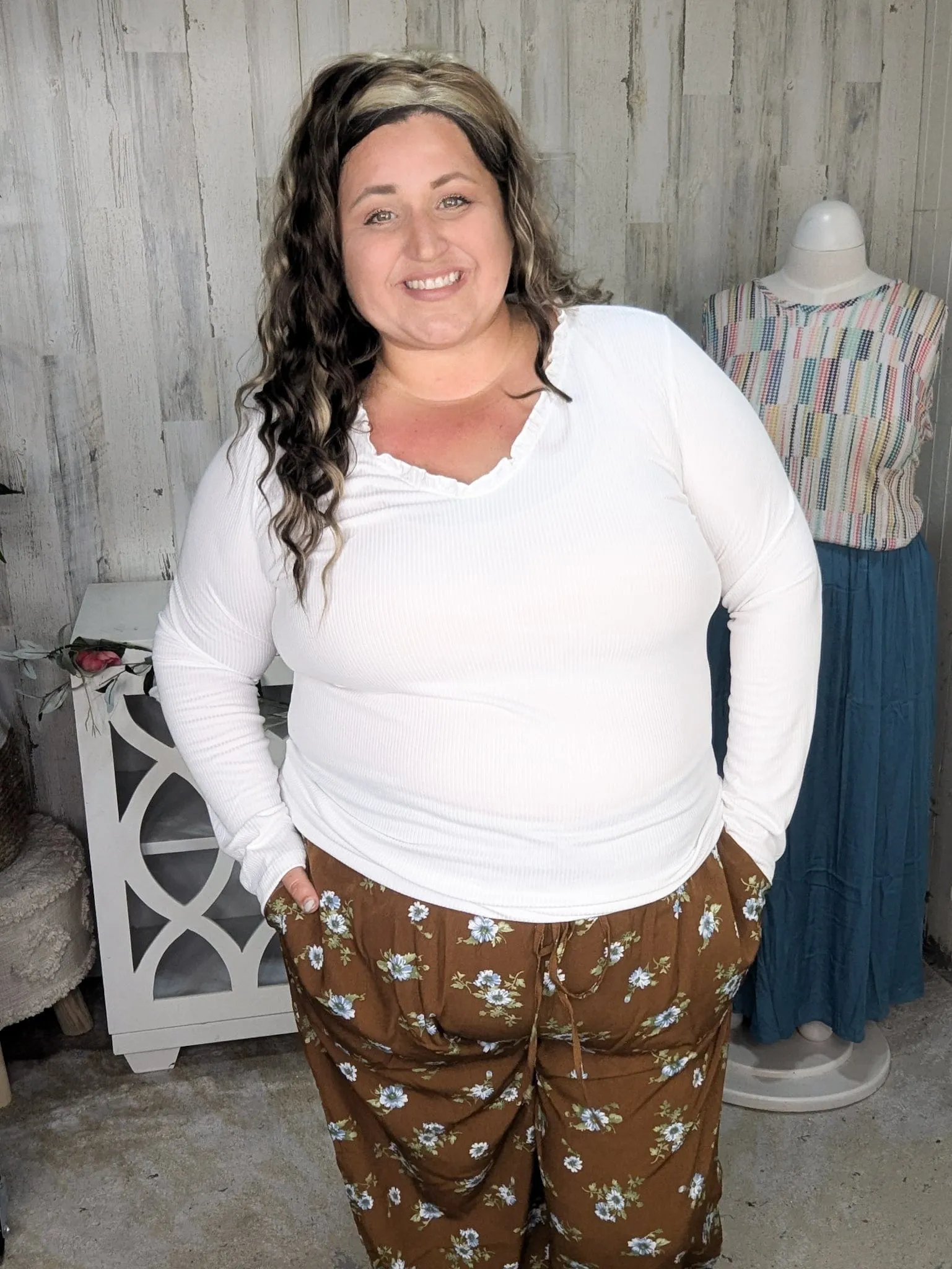 Kristen Floral Wide Leg Pants (2 colors)