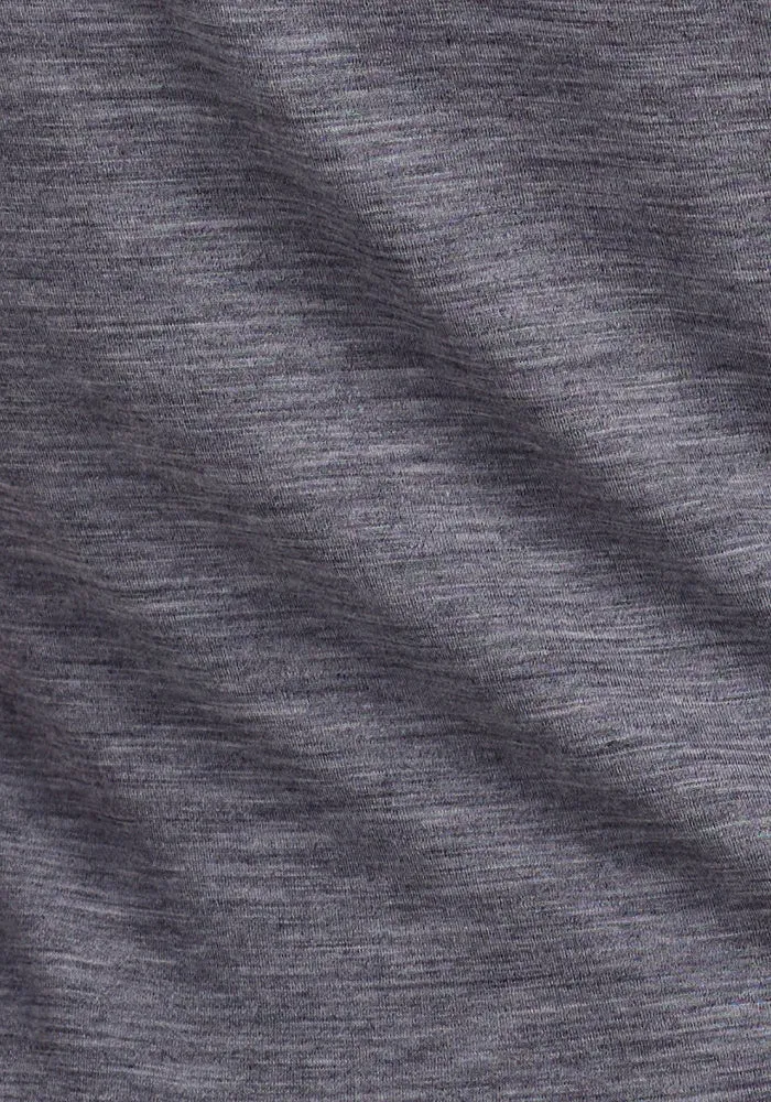 Layla V Neck Top - Graphite Heather