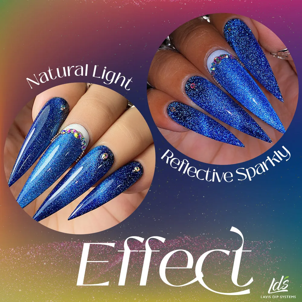 LDS 03 Ace Orange - Gel Polish 0.5 oz - Reflective Glitter Cat Eyes