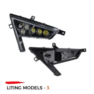 LED Headlight Daytime Running Light Turn Signal for Polaris RZR Pro 2020 UTV KEMIMOTO 12V IP 67 Low/High Beam