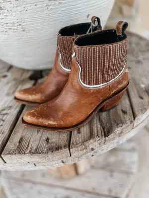 Liberty Black Rebecca Mossil Tan Bootie