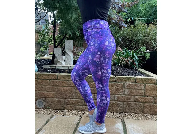 Lilac Frost leggings with pockets