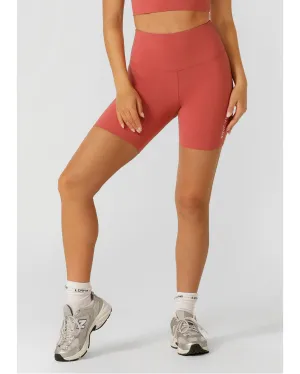Lorna Jane Lotus No Chafe 12cm Bike Shorts - Earth