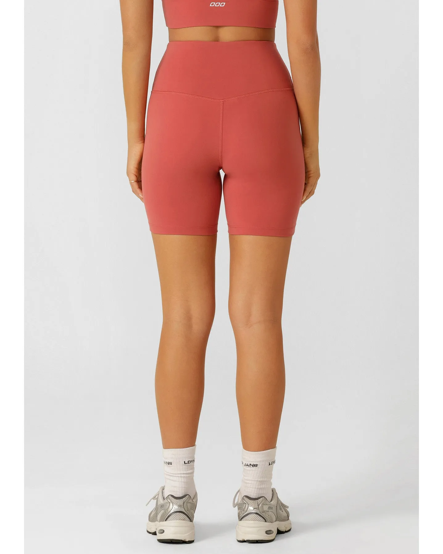 Lorna Jane Lotus No Chafe 12cm Bike Shorts - Earth