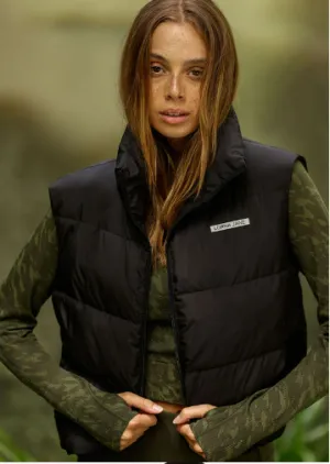 Lorna Jane Motion Puffer Vest - Black