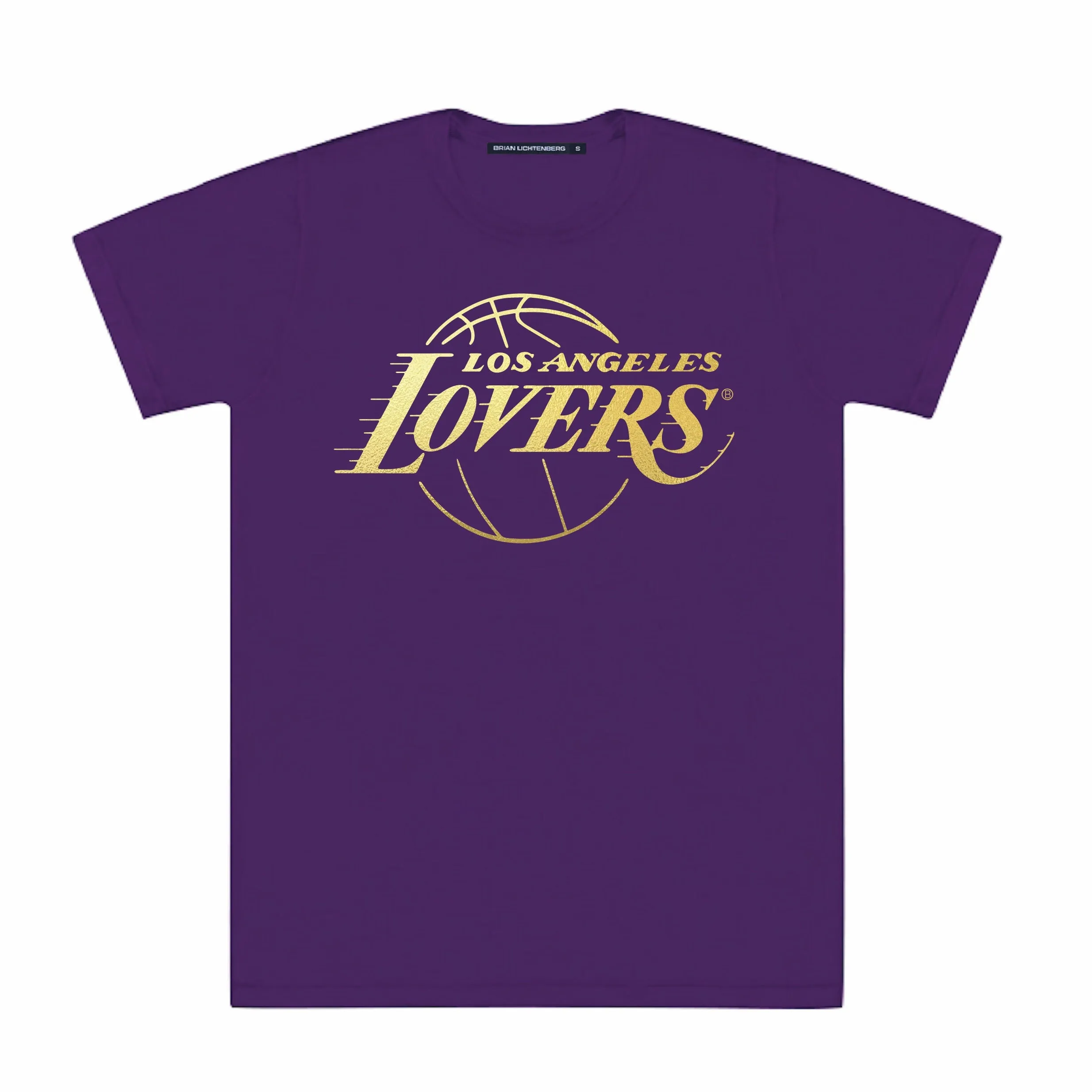 LOVERS GOLD FOIL PURPLE TEE