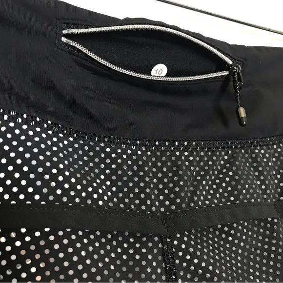 Lululemon Athletica Kill The Lights Special Edition RRT Speed Shorts Women Sz 10