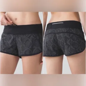 Lululemon Athletica Kill The Lights Special Edition RRT Speed Shorts Women Sz 10