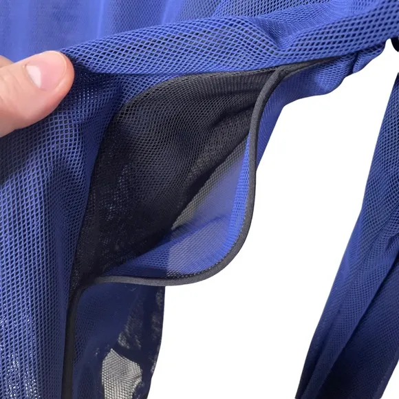 Lululemon Lab Kaomi Mesh Reversible Blue Black Lightweight Athletic Gym