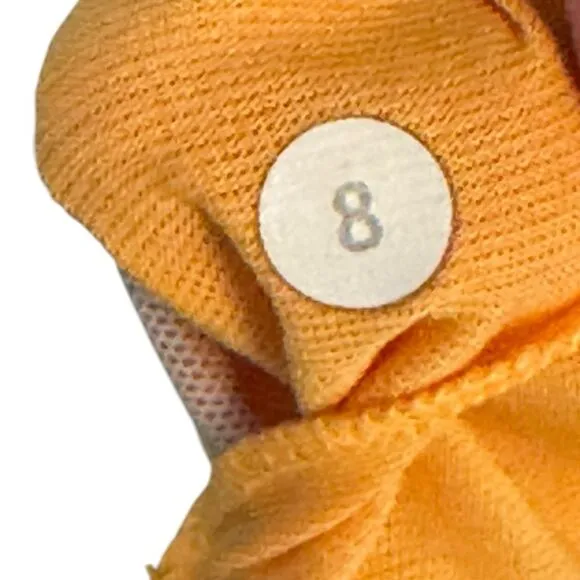 Lululemon Women's Luxtreme Strappy Back Energy Sports Bra Creamsicle Pop Size 8
