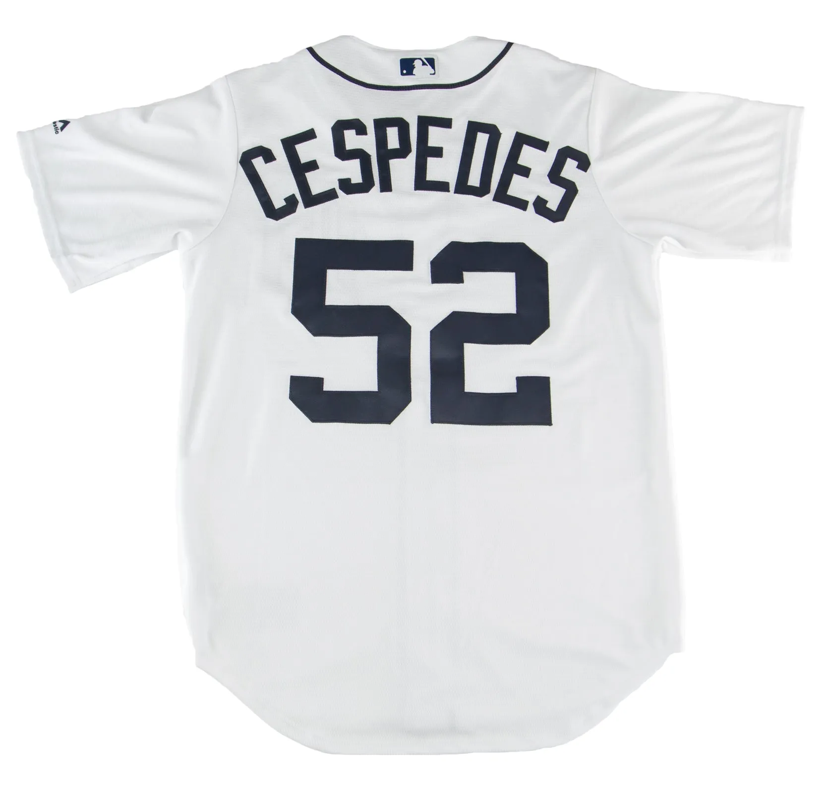 MAJESTIC Men's White Detroit Tigers Cespedes #52 Home Jersey $196 NEW