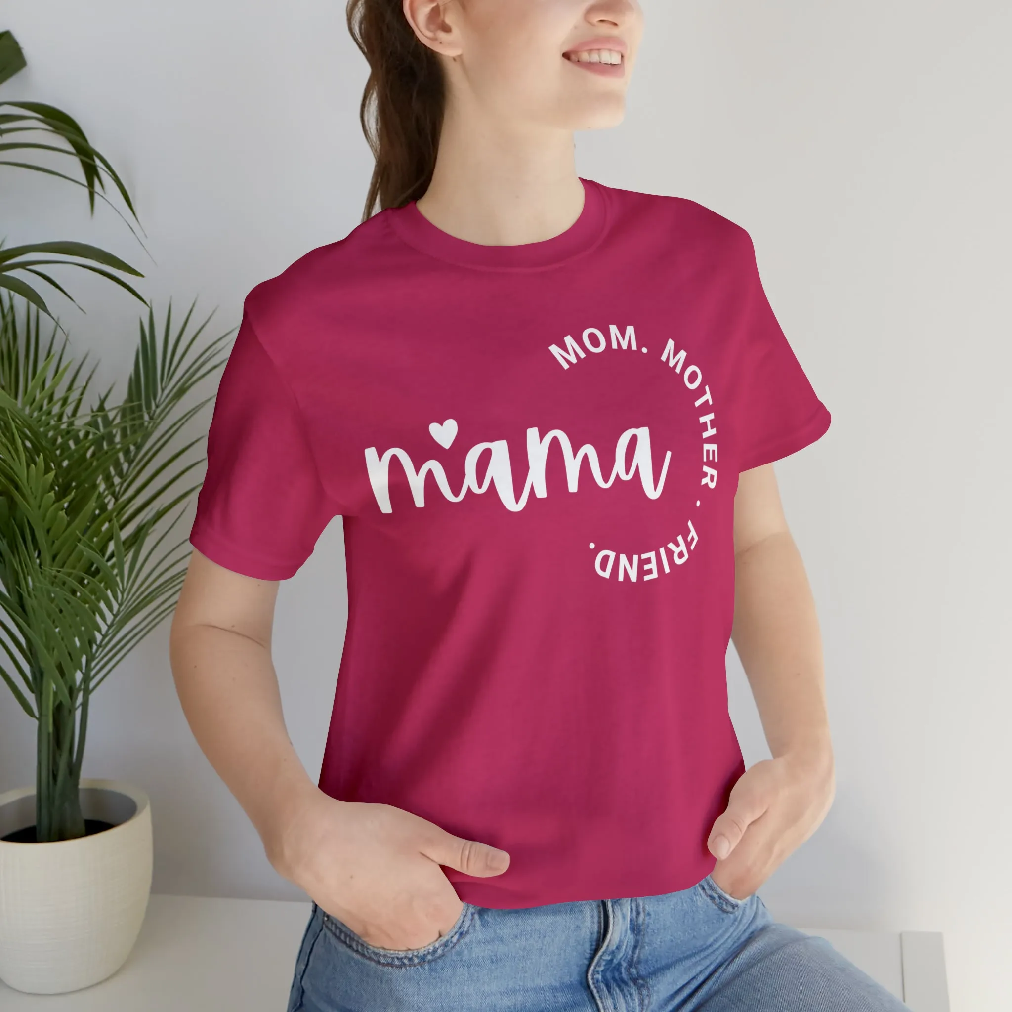 Mama Mom T-Shirt | Mother Friend  Tee |  Bella Canvas 3001 Unisex | Love Mom Short Sleeve Tshirt