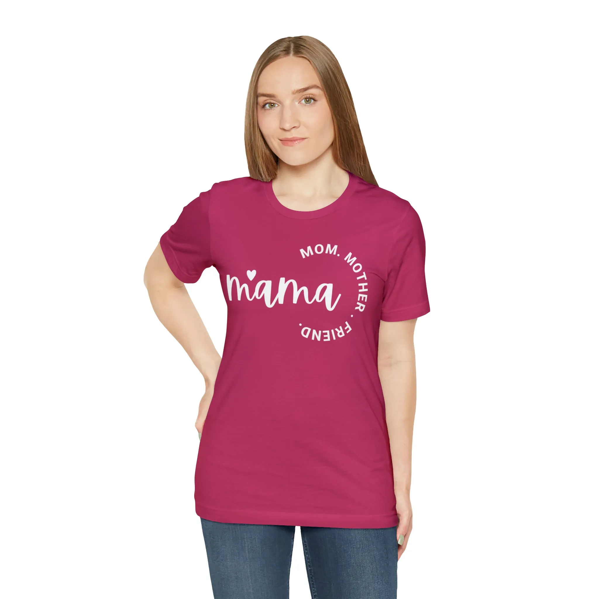 Mama Mom T-Shirt | Mother Friend  Tee |  Bella Canvas 3001 Unisex | Love Mom Short Sleeve Tshirt