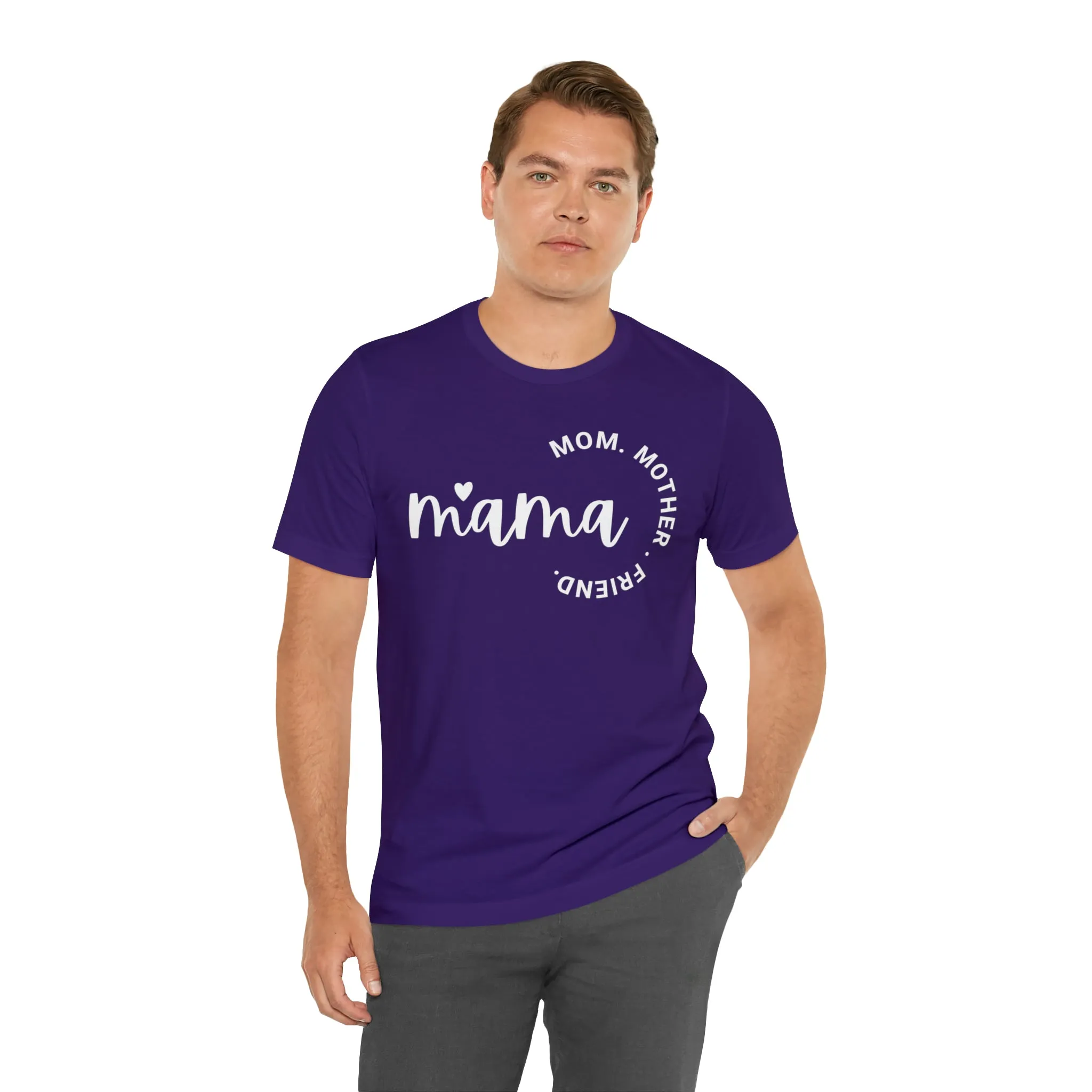 Mama Mom T-Shirt | Mother Friend  Tee |  Bella Canvas 3001 Unisex | Love Mom Short Sleeve Tshirt